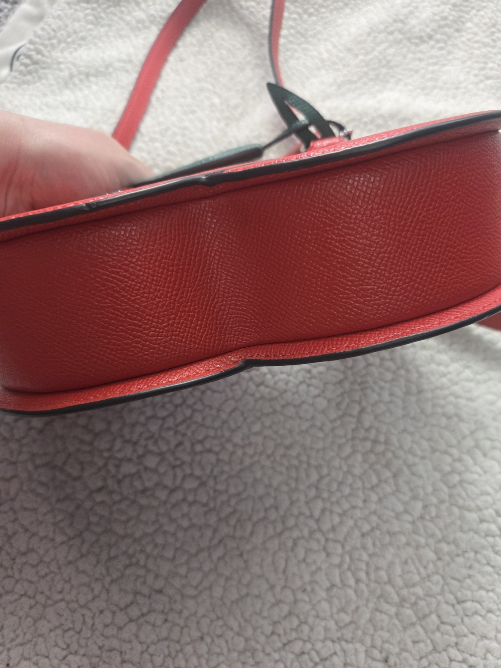 Coach Red Cherry Crossbody Bag with Green Leaf Accent - Picture 4 of 12